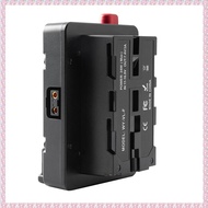 (QBEP) Power Adapter Mount Plate for Mini Nano V/V Mount Battery to NP-F NP-F960 NP-F970D-Tap for Ca