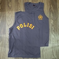 Brown Police Singlet Police Singlet/ Singlet Man Sleeveless Top Men