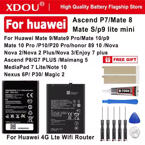 Battery For Huawei Mate 8/Mate9 Pro/Note 8/Mate 10 Pro /P9/P10/P30 /P20 Pro/honor 8C 5C 9 10/Nova 2 