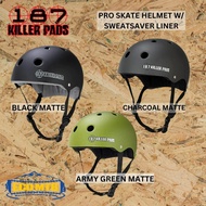 187 KILLER PADS PRO SKATE HELMET W/ SWEATSAVER LINER