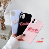 Ins Style Barbie Phone Case For OPPO Reno 7Z A76 A36 A94 A93 A74 4G 5G A7 A5s A3s A12 A12E Back Cover Candy Color Ultra Thin Matte Mobile Phone Case