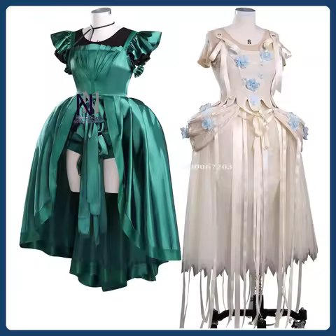 Hot Movie Cosplay Costume Anime Agnes and Enid Sinclair Role Playing Cute Green Dress for Women Comi