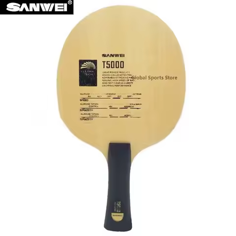 Original SANWEI T5000 CARBON Table Tennis Blade (5+2 Carbon) T-5000 Racket Ping Pong Bat Paddle prof