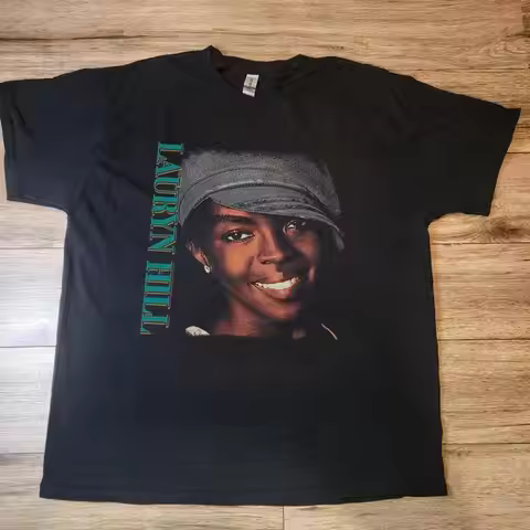 Lauryn Hill 90S Remake Tee Heavy Cotton T Shirt Classic Style
