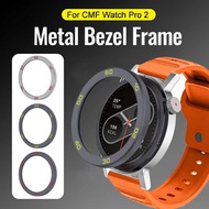 PC Hard Metal Bezel Frame for CMF Watch 2 Pro Protective Case Frame Replacement Bezel for Nothing CM