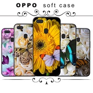 Soft Case Silikon Desain Butterfly On Roses Untuk Oppo A15 A15S A5 A9