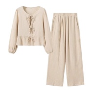 1 Set Front Knot Top & Pants