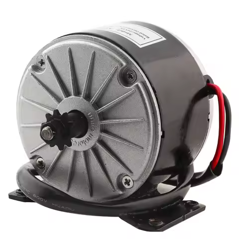 MY1016 24V 250W High Speed Small Brush Motor with Belt Pulley Electric Scooter Electric Bike Accesso