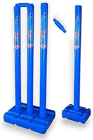 Cricket Best Buy CBB Stumps for Cricket - Blue Wicket with Target Stump Set, Cricket Stumps with a B
