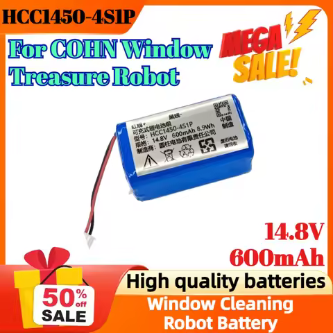 HCC1450-4S1P 14.8V 600mAh 8.9Wh Battery for COHN Window Treasure Robot Long-line/short-line Recharge