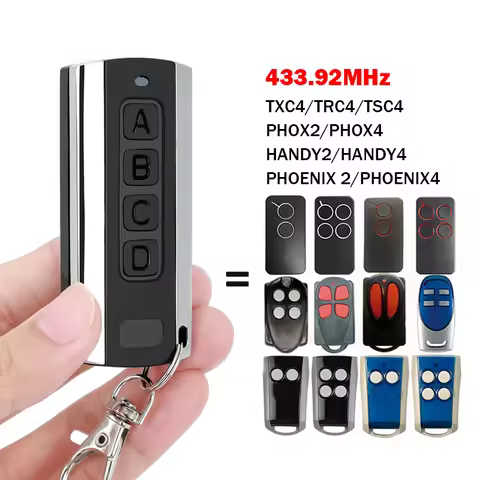 100% Clone 433.92MHz PHOX PHOX2 HANDY HANDY2 PHOENIX PHOENIX2 2 4 TSC4 TRC4 TXC4 Garage Door / Elect