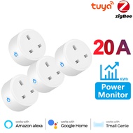 SMATRUL Tuya Smart Zigbee Socket Plug 16/20A Uk Wireless Control Outlet with Power Monitor Timer Ad