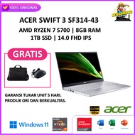 Laptop Acer SWIFT 3 SF314 43 Ryzen 7 5700 8GB 1TB SSD w11 14.0 FHD IPS