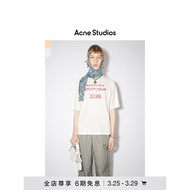 New Acne Studio Logo Print Pure Cotton Unisex Short Sleeve T-shirt