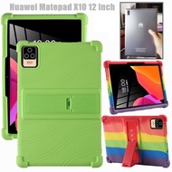 for Huawei MatePad X10 Tablet PC 12 inch Cover Tablet Shockproof Case Soft Silicone Adjustable Stand Shell