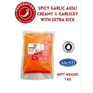 PEPPERTORY SPICY GARLIC SAUCE (SPICY AIOLI) 1KG