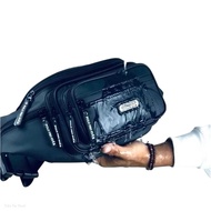 POLO PRO STAR Men's Waterproof Sling Bag 7 Compartments Shoulder and Waist Sling Bag with Waterproof