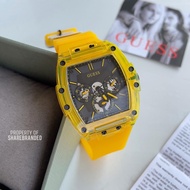 Guess Phoenix Multifunction Quartz Watch Yellow Case Yellow Silicone GW0203G6
