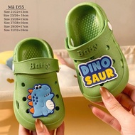 Sục khủng long xanh DINO SAUR dễ thương cho bé trai dép có quai hậu êm nhẹ phù hợp cho trẻ em 1 - 5