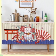 Cartoon Curtain Cabinet Kitchen Langsir Dapur Meja  Dapur Curtains Self-adhesive Skirting Table Top 