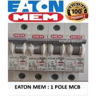 EATON MEM MCB 1POLE 6KA [6A / 10A / 16A / 20A ]