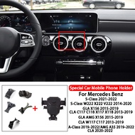Car Mobile Phone Holder For Mercedes Benz S-Class W222 X222 V222 GLA AMG H247 X156 CLA C117 C118 X11