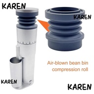 KARENGOODS Bellow Coffee Grinder, Compression Roll Bean Bin Blowing Coffee Bellow, Useful Rapid Clea
