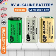 9V Battery Alkaline Super Heavy Duty 1604A 1604S 1604G 6F22 6LR61 9 Volt Smoke Detector Multimeter W