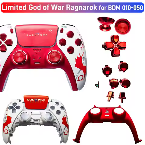 Limited God of War Ragnarok for PS5 Controller Shell Back Front Cover Ps5 Case Replacement for BDM-0