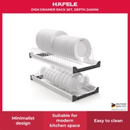 Hafele Dish Drainer Rack Set, depth 240mm
