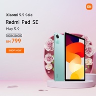 Xiaomi Redmi Pad SE | 8+256GB, 11" FHD+ eye-care display, Smooth 90Hz refresh rate, 8000mAh (typ) large battery