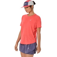 ASICS : 2012C969.700 ROAD SS TOP WOMEN RUNNING ผู้หญิง เสื้อคอกลม ของแท้ CORAL REEF