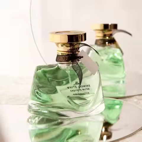 Luxury Jasmine Perfume Spray Diamond Bottle Design Elegant Eau De Toilette Lasting Musk Fragrance Na