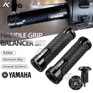 UNIVERSAL 22/24MM YAMAHA HONDA MOTORCYCLE HANDLE GRIP BALANCER SET LAGENDA THROTTLE GRIP Y15 LC135 Y