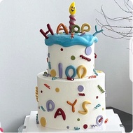 Macaron Fun Hundred Day Cake | 3D Letter Decoration, C Person in Charge of Year's Eve Banquet