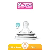 botol susu botol susu avent avent bottle Philips Avent Natural Teat 2.0 - Medium Flow 3M+ (2 Pcs)
