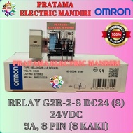 Omron Relay G2R-2-S 24Vdc (S) G2R2S G2R 2S 24V 8 Feet Original New