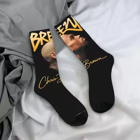 Chris Socks Breezy Bowl XX Browns Graphic Stockings Anti Skid Men Socks Warm Soft Spring Fashion Out