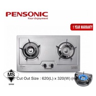 Pensonic /Milux Stainless Steel 2 Burner Built-in Hob | PGH-619S/MGH-S655  Gas Cooker,Gas Stove,Dapur Gas,Cooker Hob