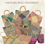 Mengkuang Anyaman Woven Handbag | Anyaman Tote Bag | Handcraft Bag | Bakul Warna Handbag