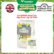 Ahmad Detox Tea 40g 20x2g Tin Bag – Herbal Body Purifying Tea