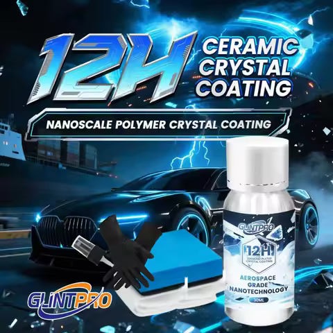 12H+ Ceramic Crystal Coating Car Kit High Gloss Anti-scratch Hydrophpobic Car Wax Coating Car Polish
