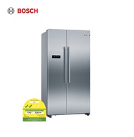 Bosch KAN93VIFPG side-by-side Fridge freezer , 91cm width, 560L net capacity, Led lighting,Indoor electronics, Twin cooling system,2 ticks energy efficiency