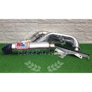 Nlk exhaust ekzos siput Y15 / LC135 Tembak bulan ( 35/35/45/55 ) Silver