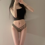 Quần Lót Ren Hở Lưng Gợi Cảm Họa Tiết Da Báo Victoria 2025 Quần Lót Ren Trong Suốt Thon Gọn Gợi Cảm 