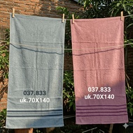 (DAS) Laritta Towel StripedPOLOS Size 70x140 BATH TOWEL/ ADULT TOWEL/ size 70x140 cm