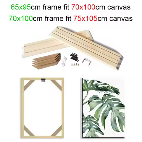 65x95 70x100cm Wall Art Canvas Frames Wooden 30x40 40x60 50x70 Photo Frame Canvas Diamond Painting F