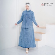 Syehal - Aqila Jeans Setrok Muslim Women's Clothing Full Jeans Latest women's denim clothing suits