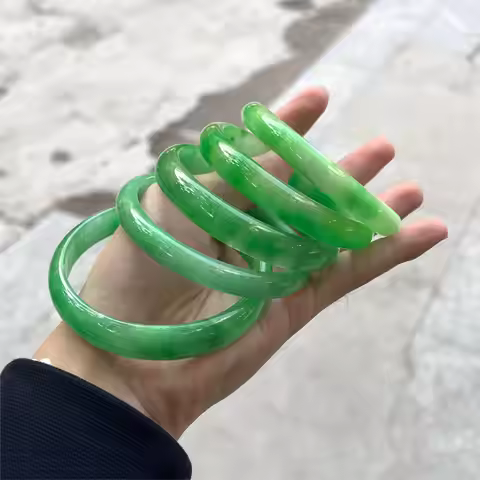 Tricolor Pure Myanmar Jade Bracelet Jade Bangle Jadeite 52~66mm Jasper Bangles Fit Adult Women Hand 