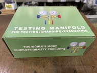 เกจ์วัดน้ำยาแอร์ พร้อมสาย 36 นิ้ว กล่องสีเขียว คุณภาพทนกว่า CT-536G ทั่วไป R22R404 R134a R407C เกจเต